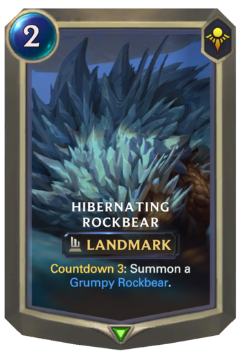 Hibernating Rockbear Card