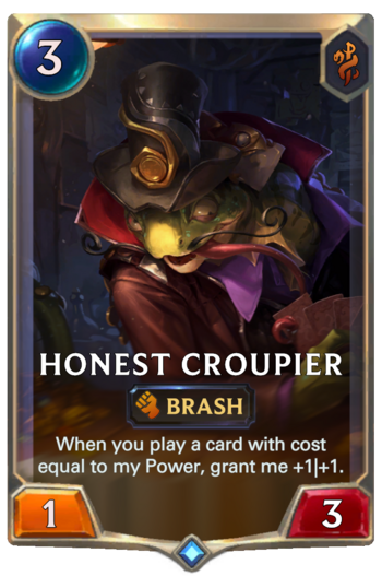 Honest Croupier Card