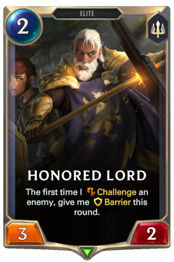 Honored Lord Card