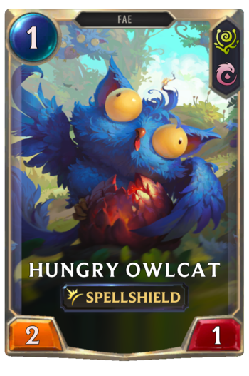 Hungry Owlcat Card
