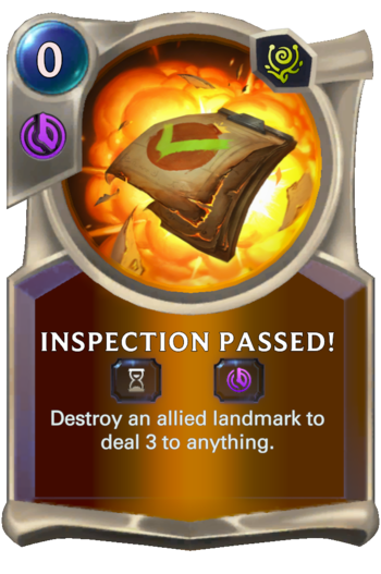 Inspection Passed! Card