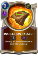 Inspection Passed! Card