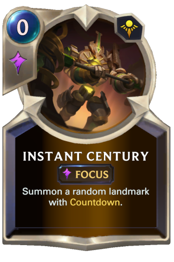 Instant Century Card