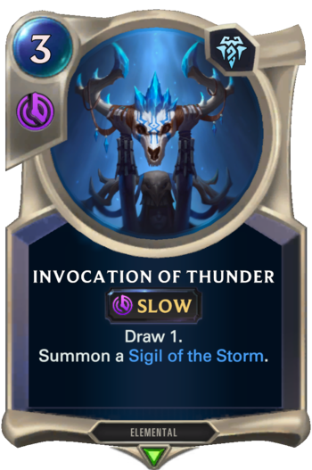 Invocation Of Thunder Card