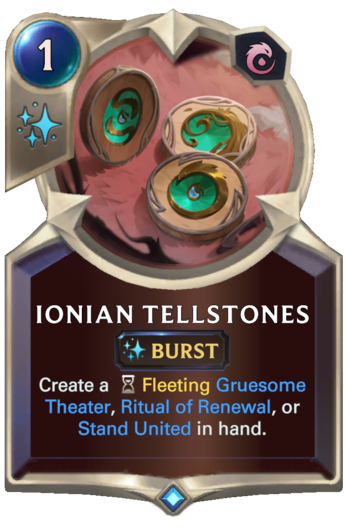 Ionian Tellstones Card