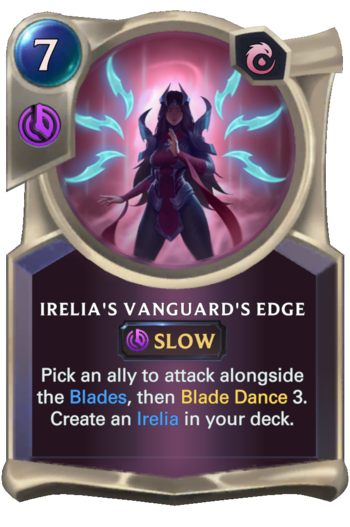 Irelia's Vanguard's Edge Card
