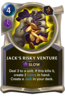 Jack's Risky Venture Card