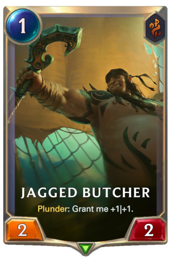 Jagged Butcher Card