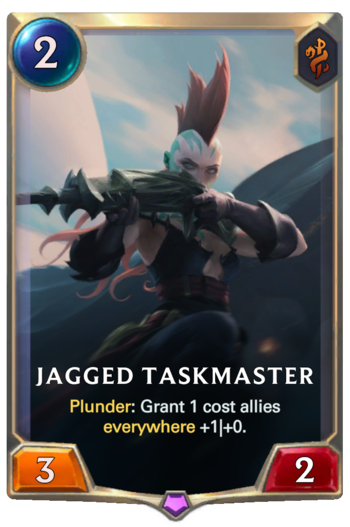 Jagged Taskmaster Card