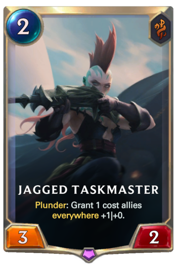 Jagged Taskmaster Card