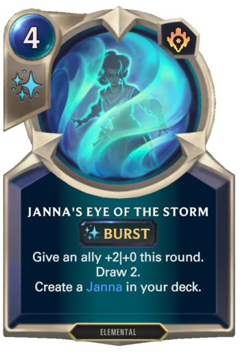 Janna's Eye Of The Storm Card