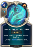 Janna's Eye Of The Storm Card