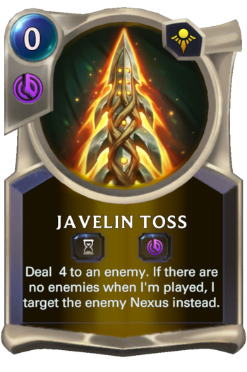 Javelin Toss Card