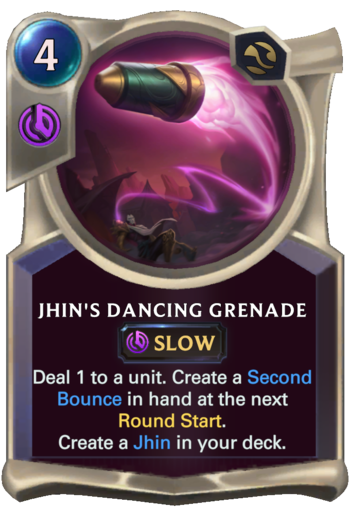 Jhin's Dancing Grenade Card