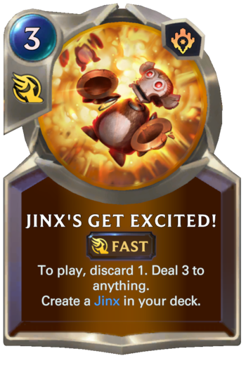 Jinx's Get Excited! Card