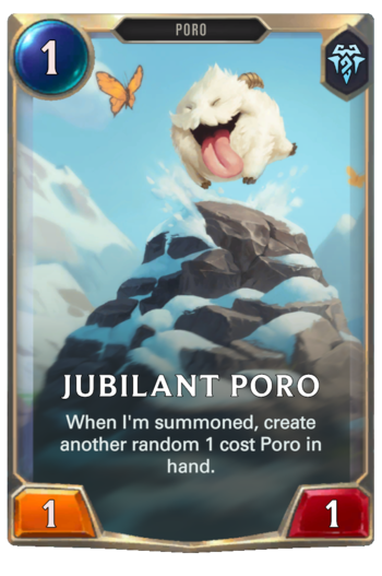 Jubilant Poro Card