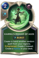 Karma's Insight of Ages Card