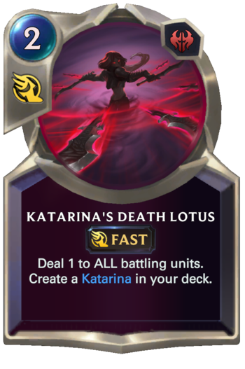 Katarina's Death Lotus Card