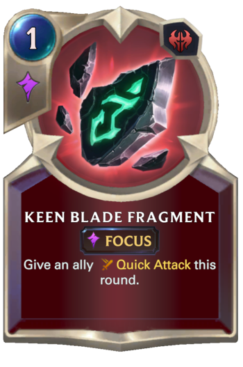 Keen Blade Fragment Card