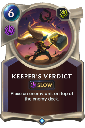 Keeper's Verdict Card