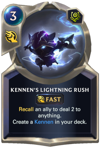 Kennen's Lightning Rush Card