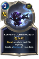 Kennen's Lightning Rush Card