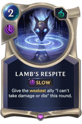 Lamb's Respite Card