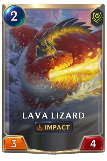 Lava Lizard Card