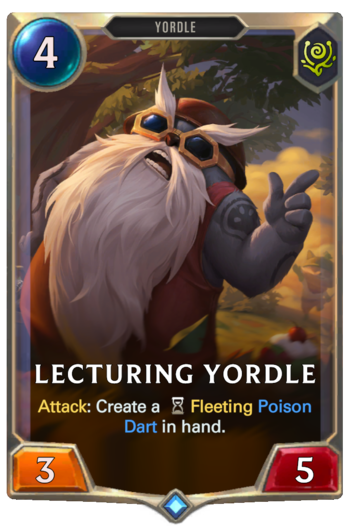 Lecturing Yordle Card