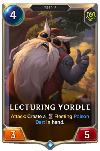 Lecturing Yordle Card