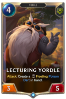 Lecturing Yordle Card