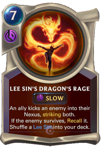 Lee Sin's Dragon's Rage Card