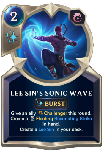 Lee Sin's Sonic Wave Card
