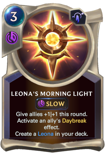 Leona's Morning Light Card
