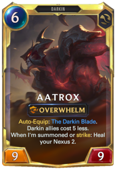 Leveled Aatrox Card