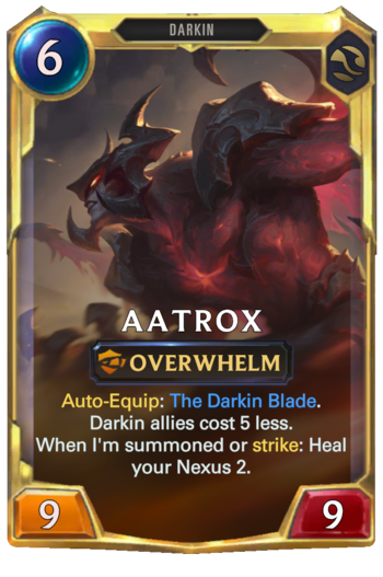 Leveled Aatrox Card