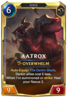 Leveled Aatrox Card