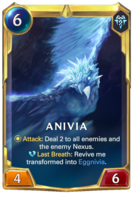 Leveled Anivia Card