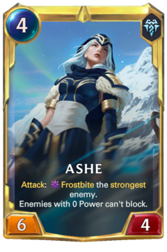 Leveled Ashe Card