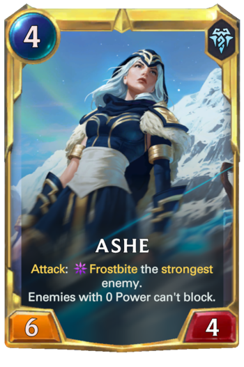 Leveled Ashe Card