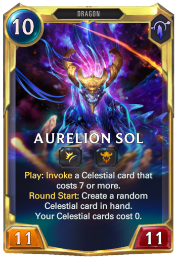 Leveled Aurelion Sol Card