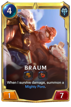 Leveled Braum Card