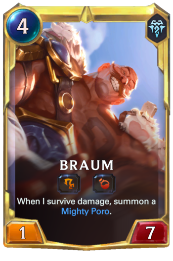 Leveled Braum Card