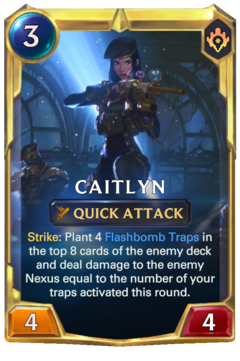 Leveled Caitlyn Card
