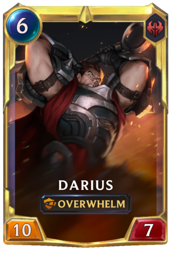 Leveled Darius Card