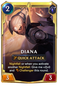 Leveled Diana Card
