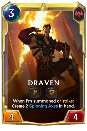 Leveled Draven Card