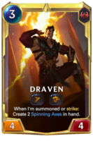 Leveled Draven Card