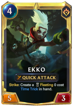 Leveled Ekko Card