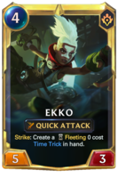 Leveled Ekko Card